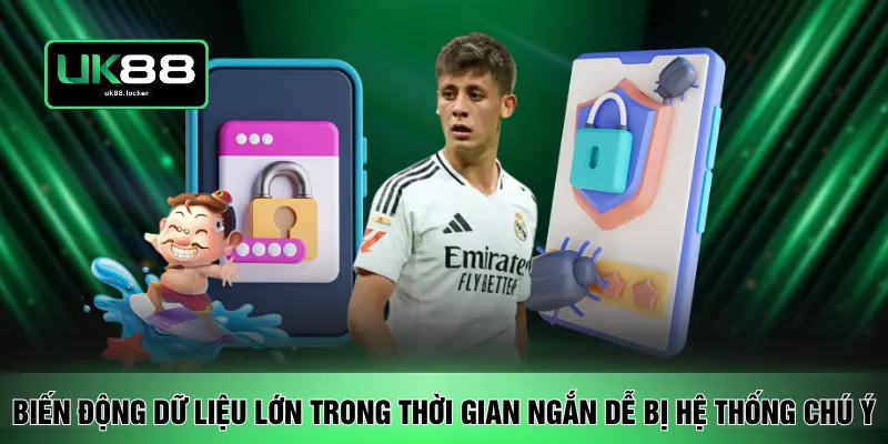 Biến động dữ liệu lớn trong thời gian ngắn dễ bị hệ thống chú ý