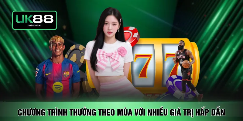 Chương trình thưởng theo mùa với nhiều giá trị hấp dẫn