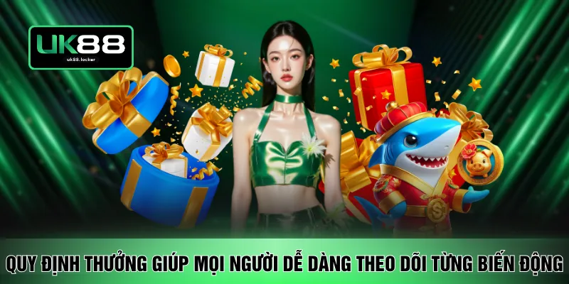 Quy định thưởng giúp mọi người dễ dàng theo dõi từng biến động