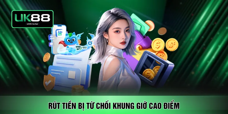 Rút tiền bị từ chối khung giờ cao điểm 